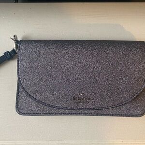 Kate spade glittery clutch